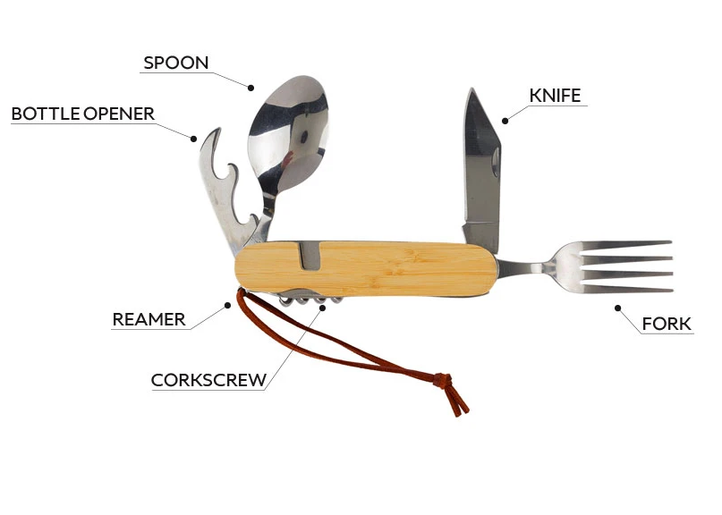 Višenamenski pribor sa 6 funkcija Bonk sa gravurom po želji