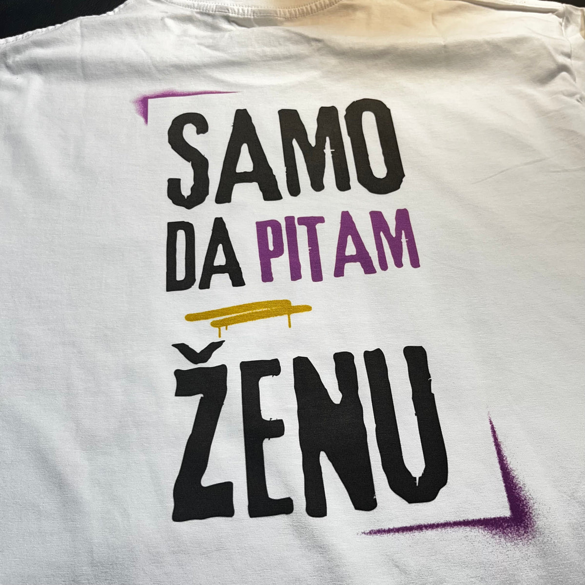Majica premium pamuk - Može (samo da pitam ženu)