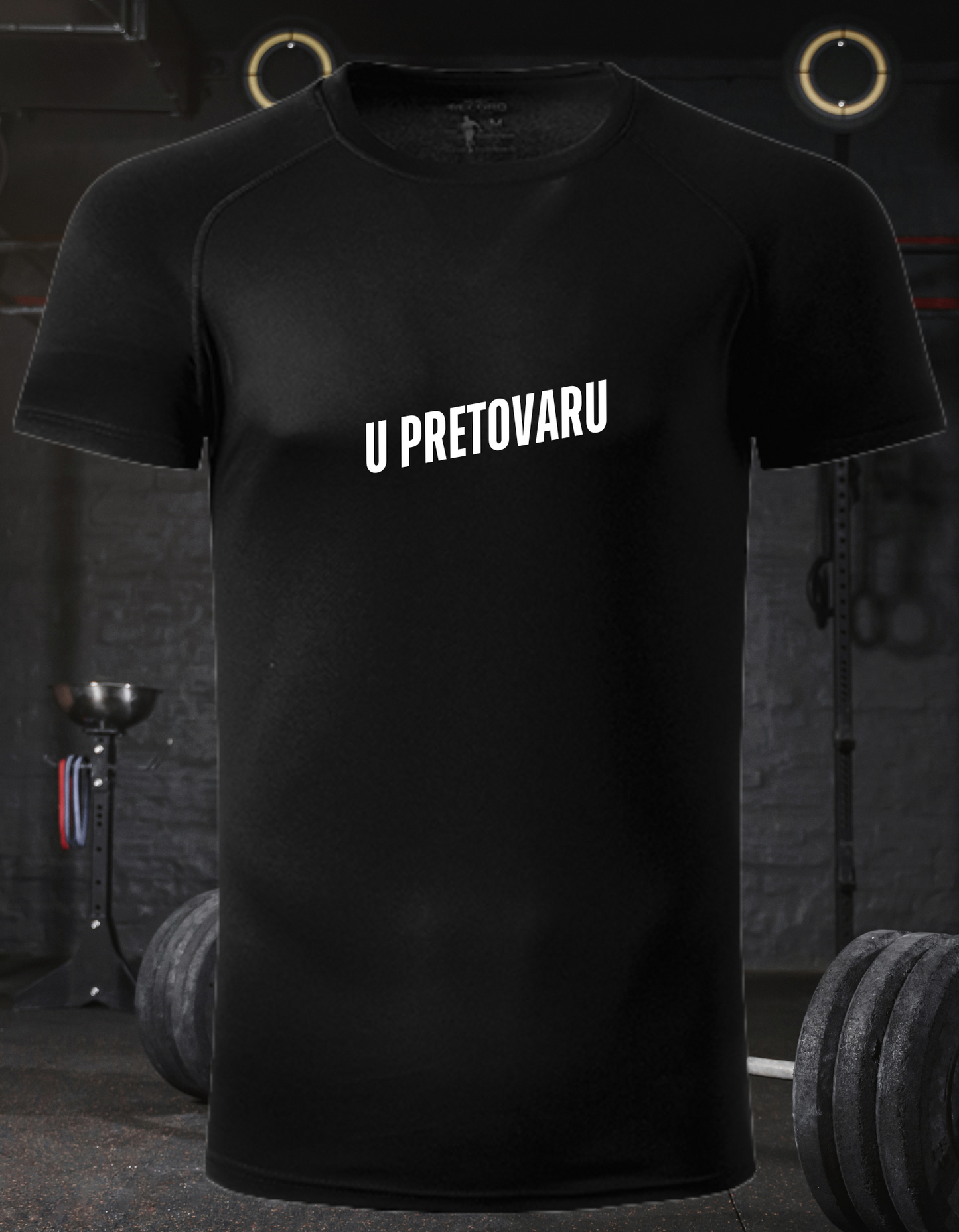 Muška aktivna majica za trening- u pretovaru