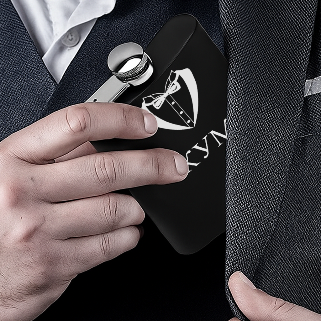 Metalna crna pljoska - mladoženjina ekipa