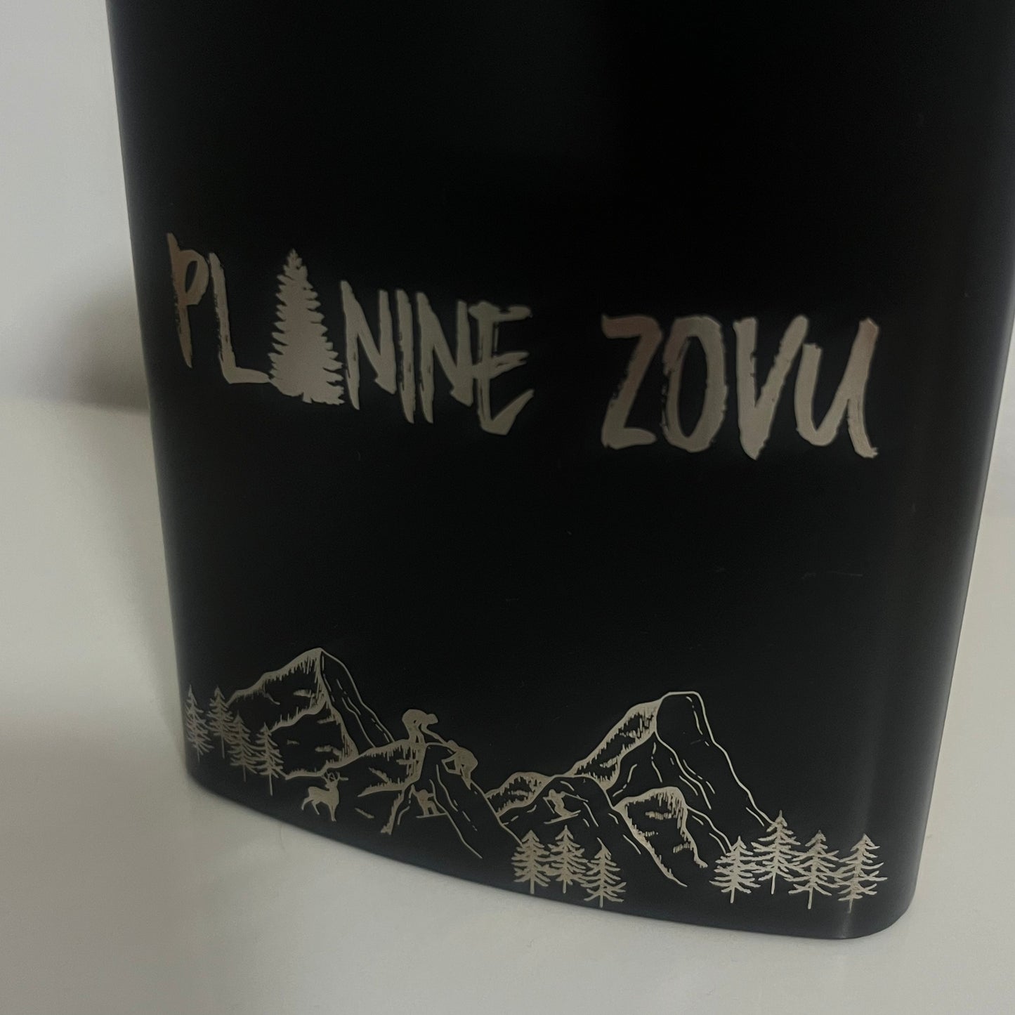 Pljoska 230ml - Planine zovu crna/woody
