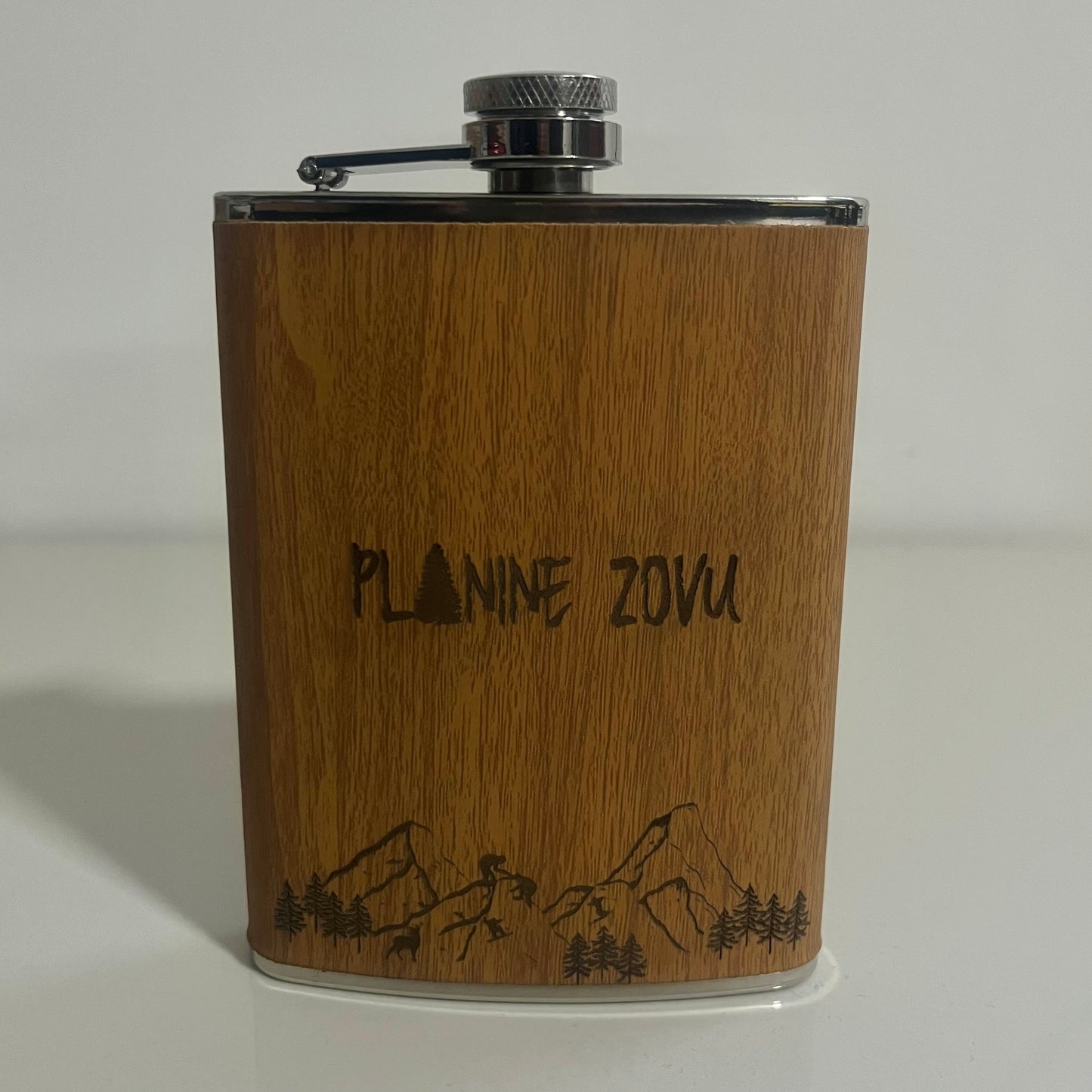 Pljoska 230ml - Planine zovu crna/woody