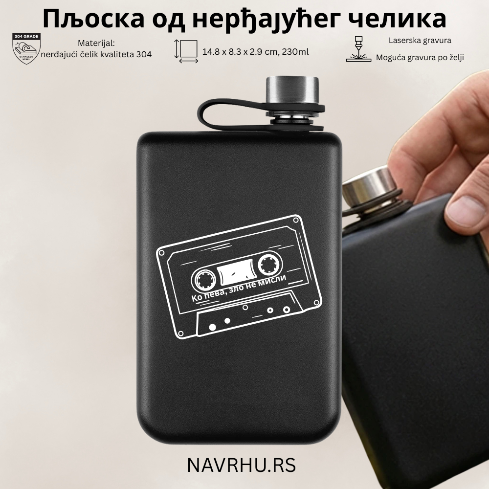 Crna metalna pljoska Cryo - Ko peva, zlo ne misli