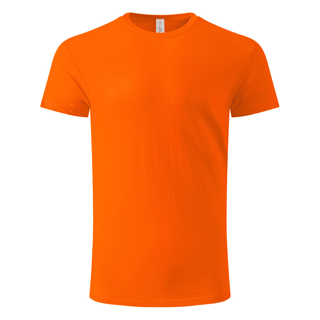 oranž pamučna majica sa štampom