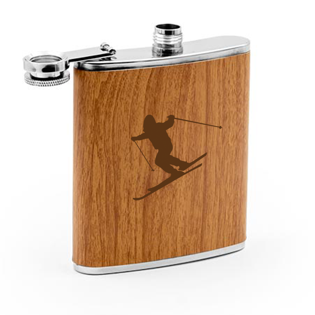 Pljoska woody Skijaši