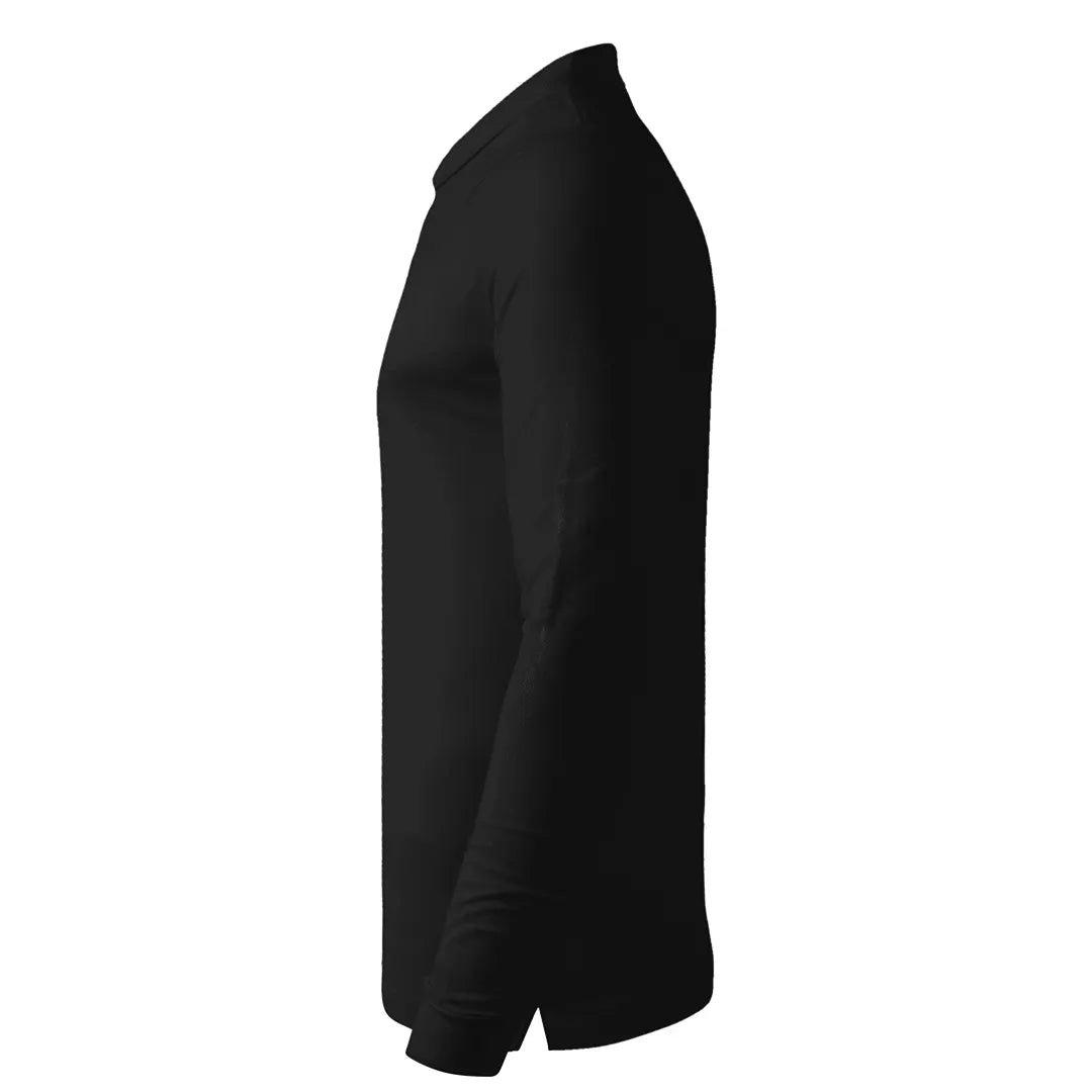 Pamučna polo majica dugih rukava, 180 g/m2 Azzurro II (unisex) - uračunata štampa ili vez