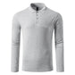 Pamučna polo majica dugih rukava, 180 g/m2 Azzurro II (unisex) - uračunata štampa ili vez
