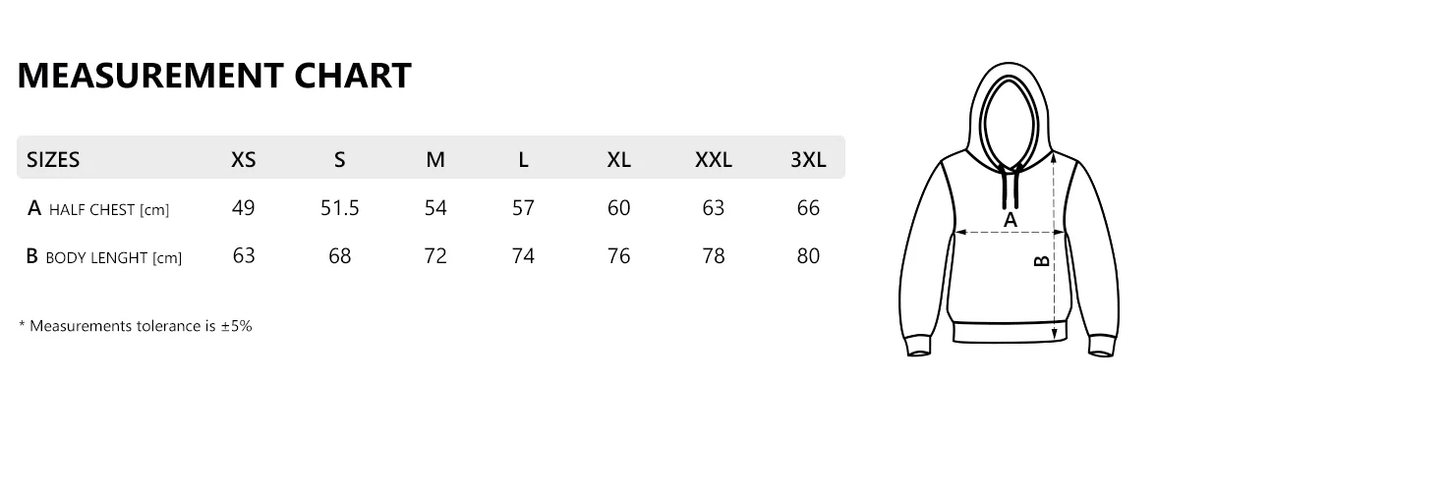 Pamučna dukserica (organski pamuk) 280g/m2 sa štampom po želji - unisex