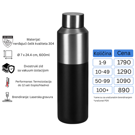 Termos Astro 600ml sa uračunatom gravurom
