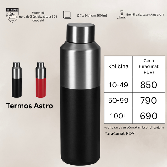 Termos Astro 600ml sa uračunatom gravurom
