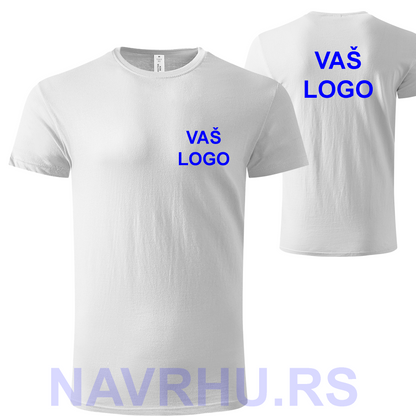 Master muška bela pamučna majica 150g/m2 (uračunata štampa po želji) - reklamne majice