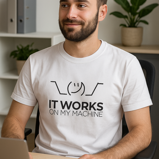 Majica za programera premium pamuk - It works on my machine
