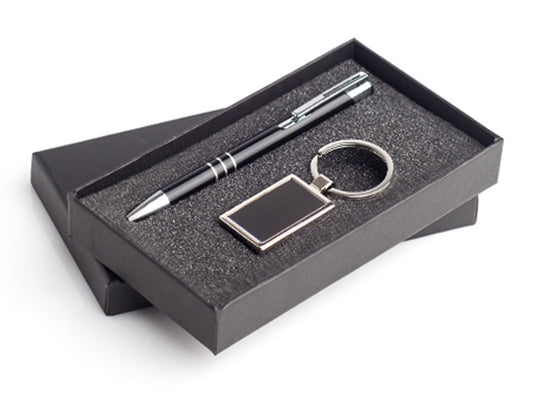 Set Lux - hemijska olovka i privezak sa gravurom po želji