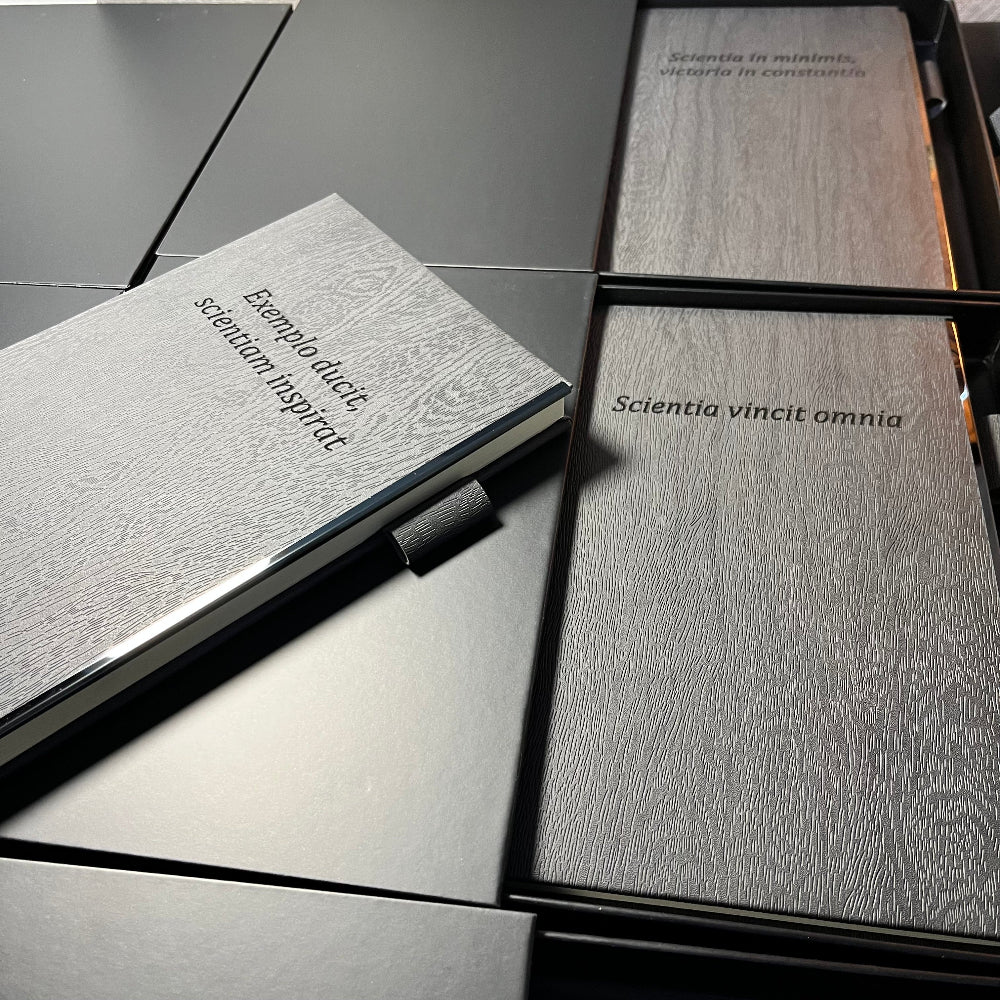 Set Olimp - notes A5 i olovka sa laserskom gravurom –  u lux slide kutiji