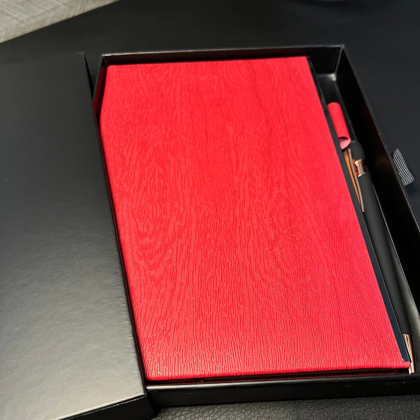 Set Olimp - notes A5 i olovka sa laserskom gravurom –  u lux slide kutiji