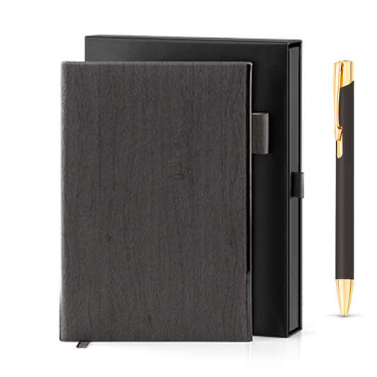 Set Olimp - notes A5 i olovka sa laserskom gravurom –  u lux slide kutiji