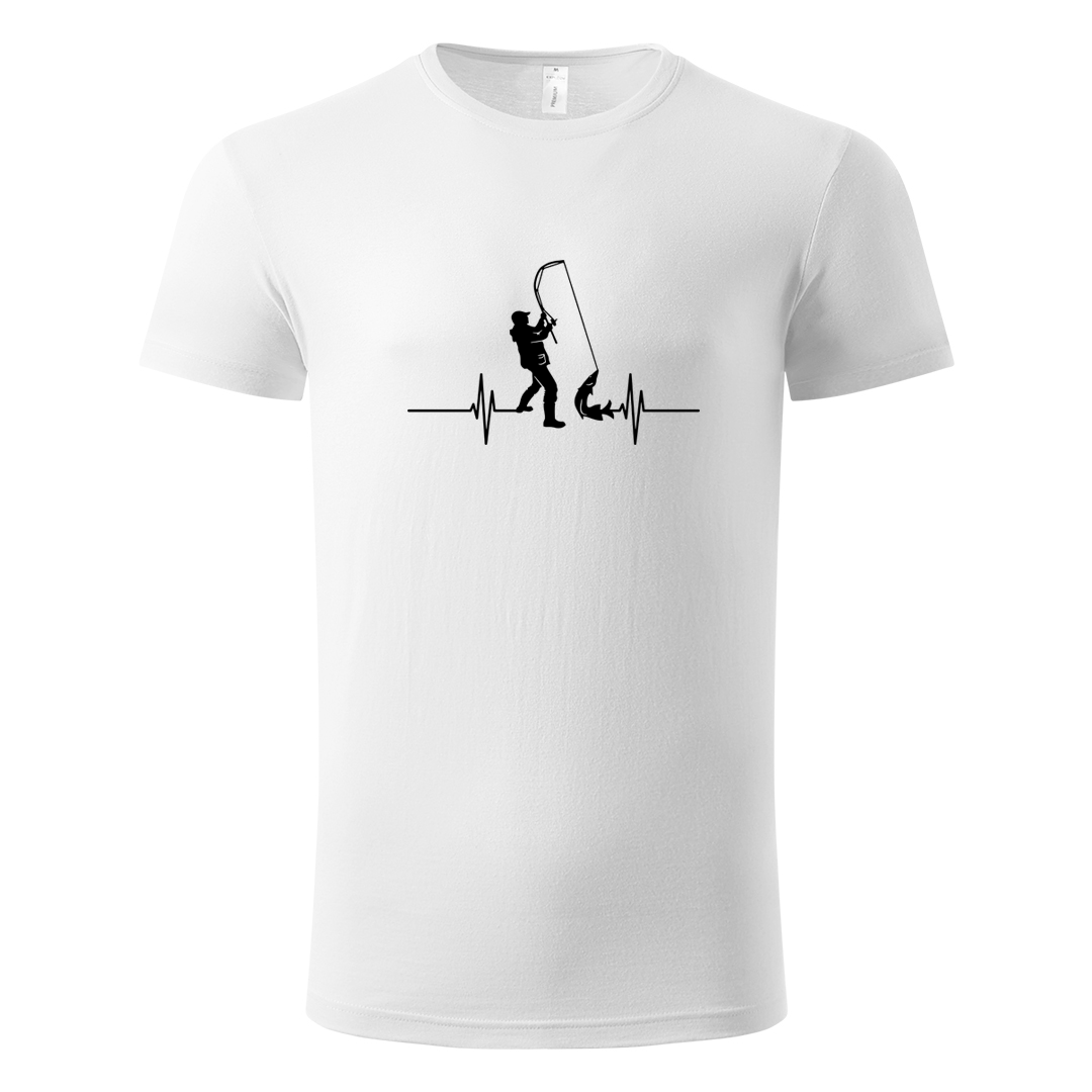 Majica za ribolov organski pamuk ekg ribolobac