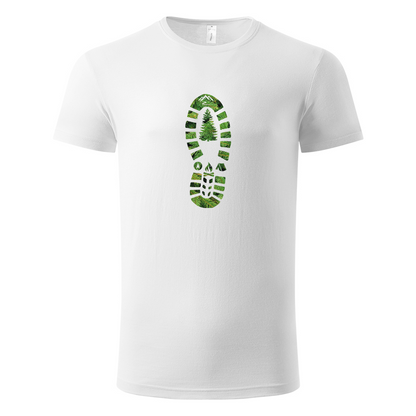 Majica za planinarenje od organskog pamuka - Otisak (unisex kroj)