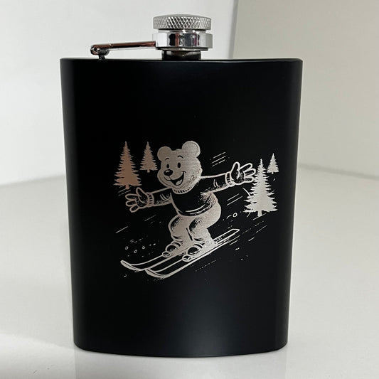 Crna pljoska 230ml Meda skijaš