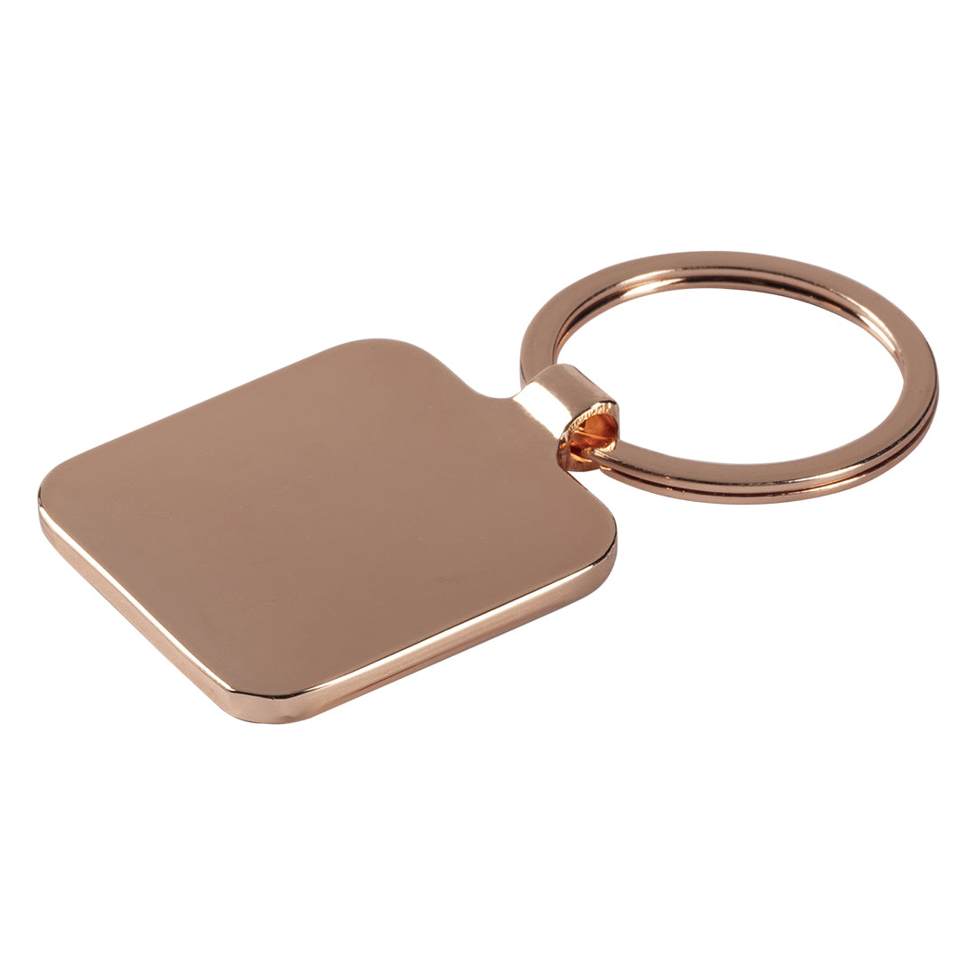 Rose gold - reklamni metalni privezak za ključeve