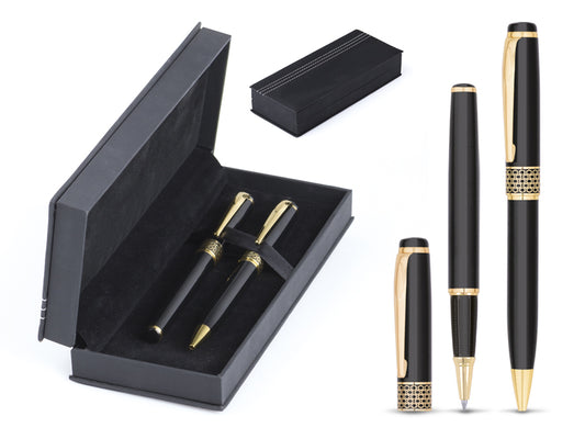 Set Eldorado - Hemijska olovka i roler olovka u poklon pakovanju sa gravurom po želji