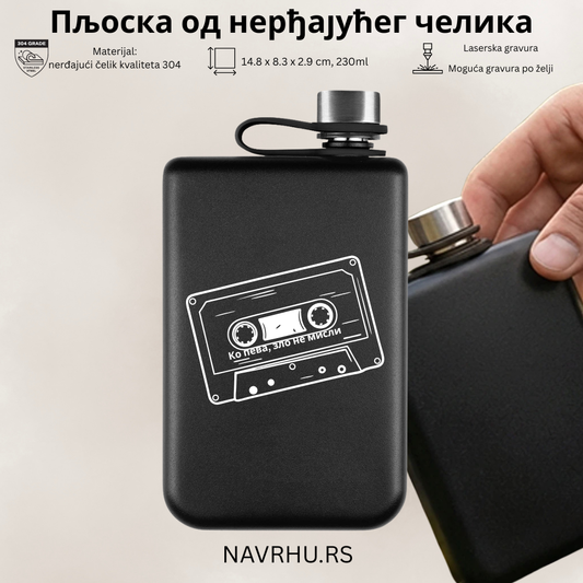 Crna metalna pljoska Cryo - Ko peva, zlo ne misli