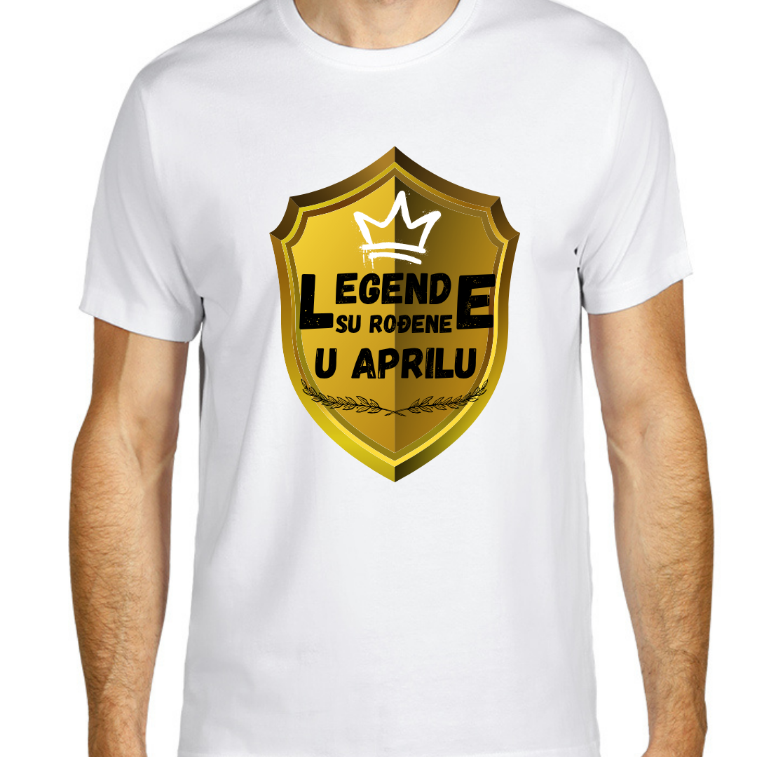 Majica premium pamuk- Legende su rođene u (odaberi mesec)