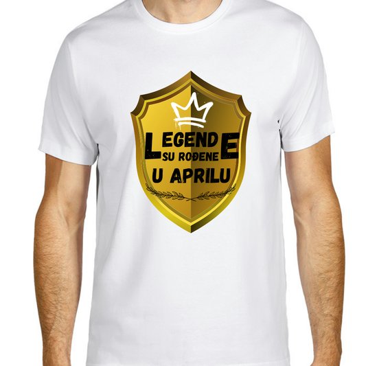 Majica premium pamuk- Legende su rođene u (odaberi mesec)