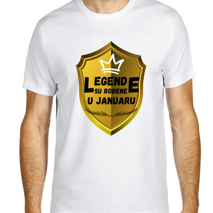 Majica premium pamuk- Legende su rođene u (odaberi mesec)