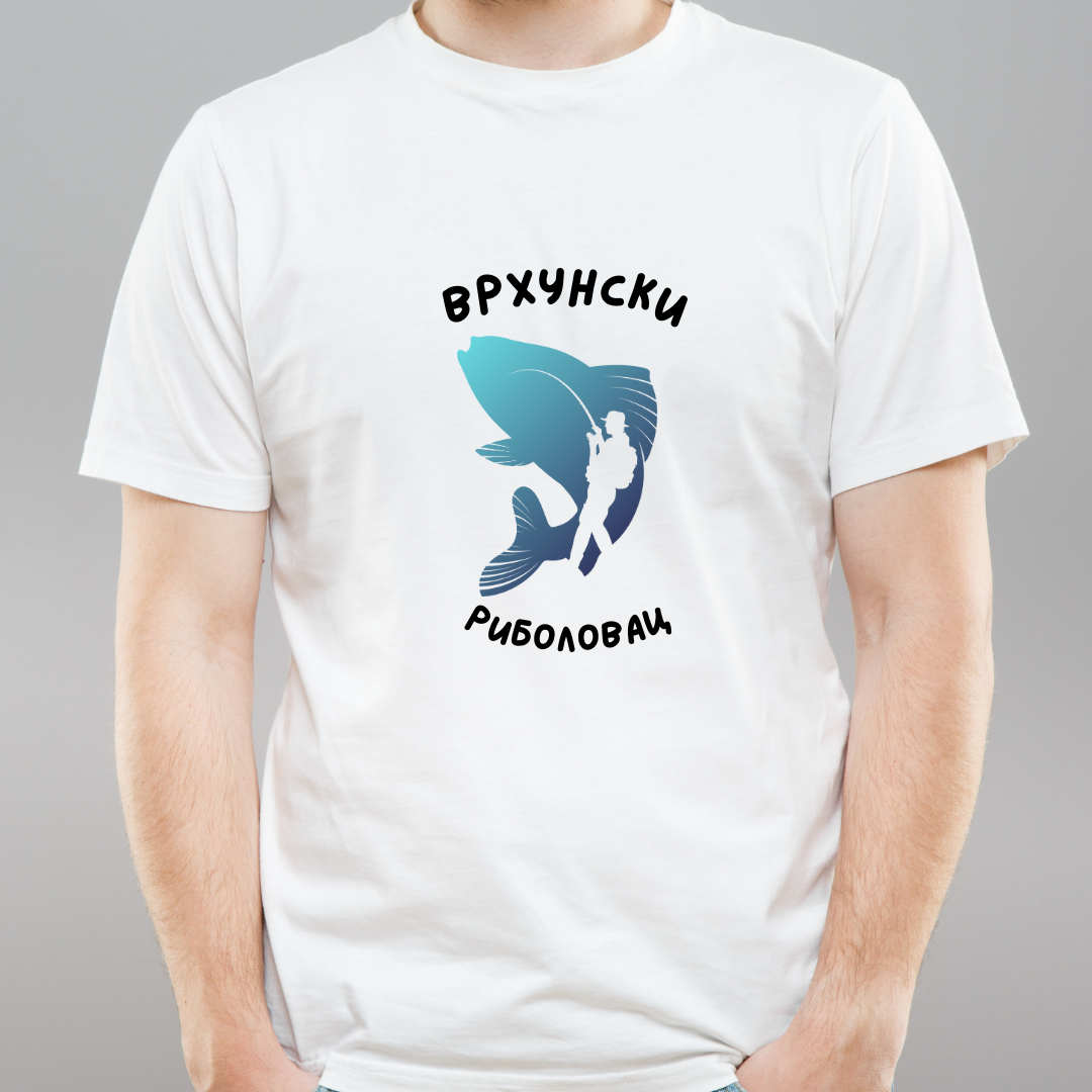 Majica za ribolov premium pamuk - vrhunski ribolovac