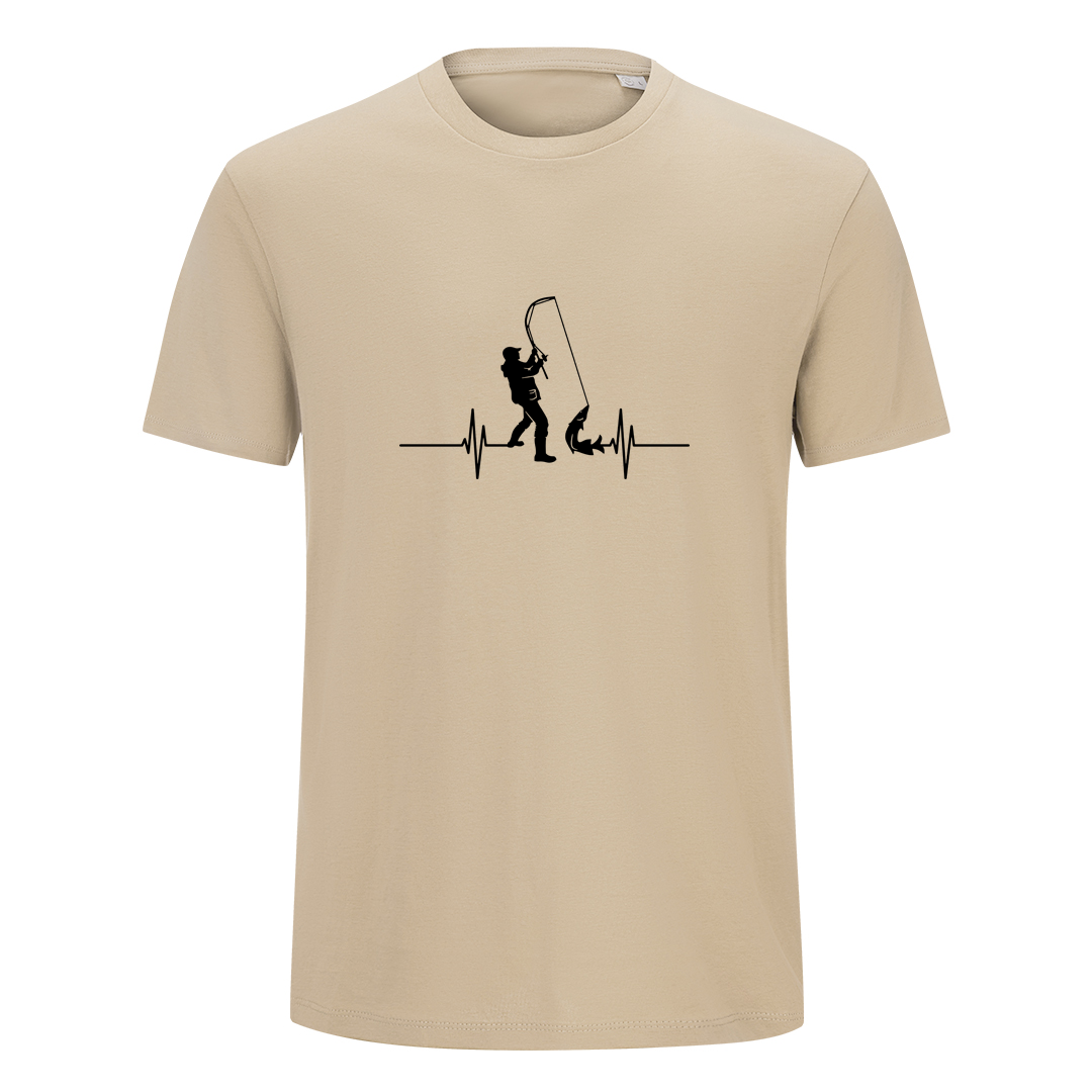 Majica za ribolov organski pamuk ekg ribolobac