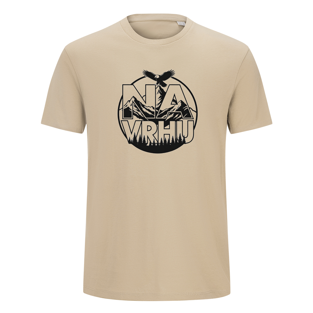Majica za planinarenje organski pamuk NA VRHU (unisex) + POKLON CEGER