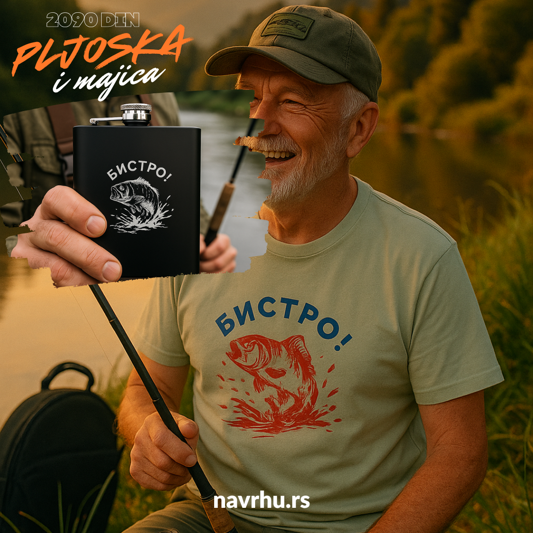 Posebna ponuda - Majica organski pamuk i pljoska bistro!