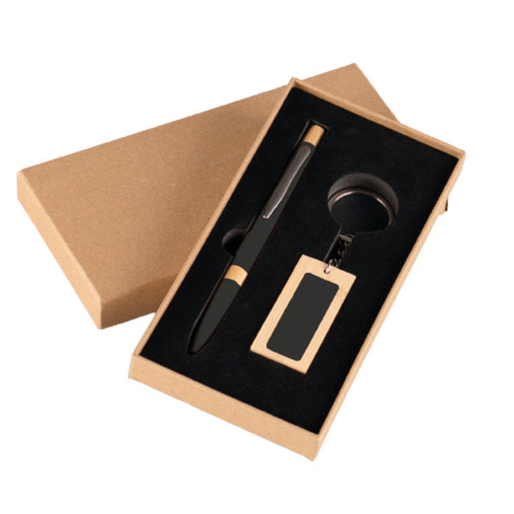 Set hemijska olovka i privezak u kutiji Mundi