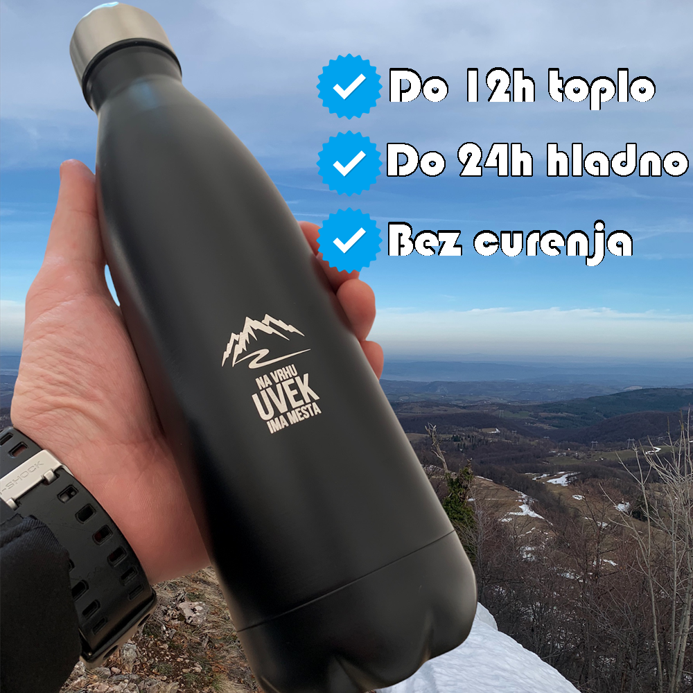 Termos mat 500ml - Na vrhu uvek ima mesta!